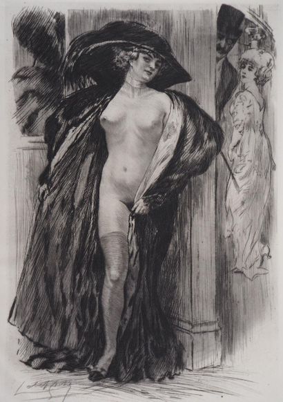 Alméry LOBEL-RICHE (1880-1950)
Nude woman,...