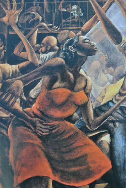 Ernie BARNES (1938-2009)
Sugar Shack (Marvin...