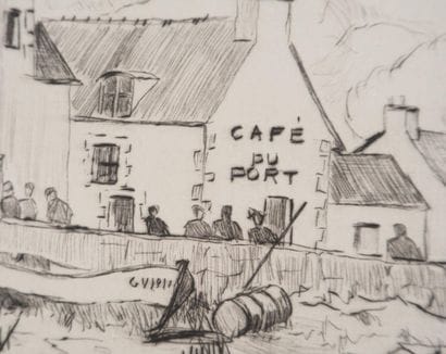 DE BAUDOUIN (20th century)
Le café du port
Original...