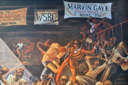 Ernie BARNES (1938-2009)
Sugar Shack (Marvin...