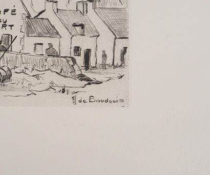 DE BAUDOUIN (20th century)
Le café du port
Original...