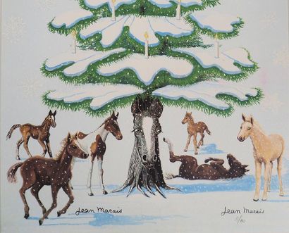 Jean MARAIS (1913-1998)
Snow-covered Christmas...