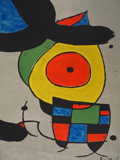 Joan MIRO (1893-1983)
Femme à l'oiseau, 1970
Lithographie...