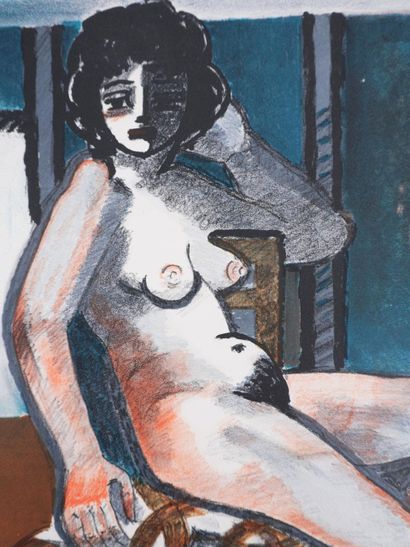Roger CRUSAT (1917-1994)
Nude at the salon,...