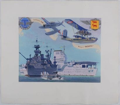 Albert BRENET (1903-2005)
Aircraft carrier...