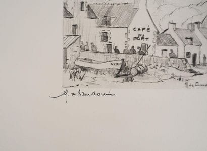 DE BAUDOUIN (20th century)
Le café du port
Original...