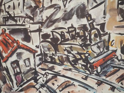 Gen PAUL (1895-1975)
Eiffel Tower, Paris
Lithograph...