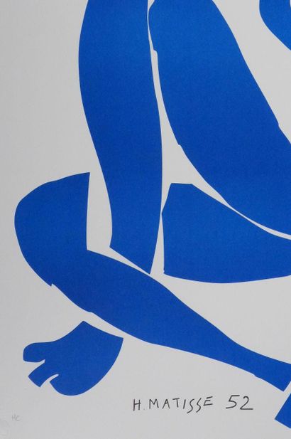 D'après Henri Matisse (1869-1954)
Nu bleu...