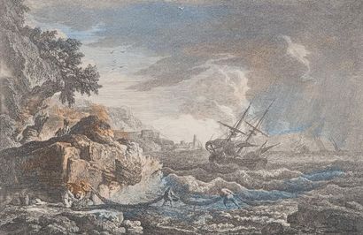 Joseph VERNET (1714-1789)
Fishing net and...