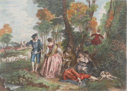 Antoine WATTEAU (1684-1721)
Pastoral Pleasure
Original...