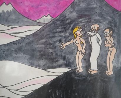 Jean EFFEL (1908-1982)
Adam and Eve discover...