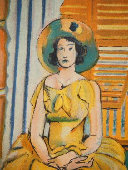D'après Henri MATISSE (1869-1954)
Jeune fille...
