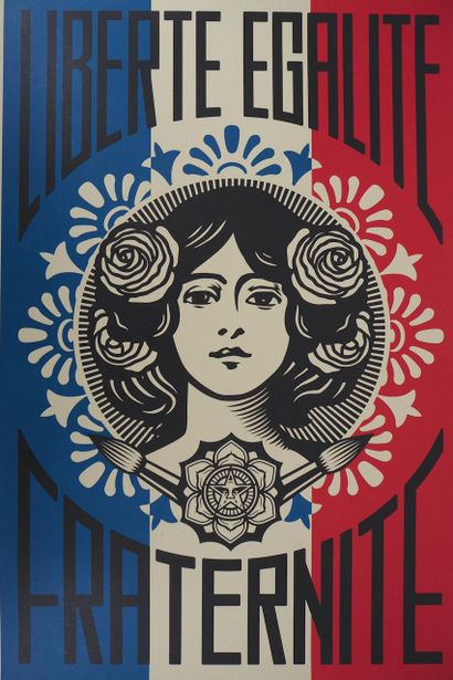 Shepard FAIREY aka Obey Giant (born 1970)
Liberty,...
