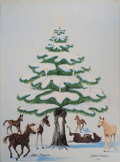 Jean MARAIS (1913-1998)
Snow-covered Christmas...