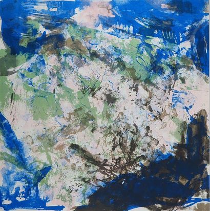 ZAO Wou-Ki (1920-2013)
Composition bleue,...