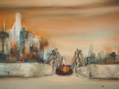 Bernard LOUEDIN (b. 1938)
Spider in the city,...
