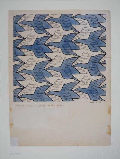 M.C. ESCHER (1898-1972)
Flight of birds,...