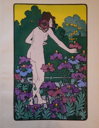 Hans CHRISTIANSEN (1853-1923)
Nude in a Field...