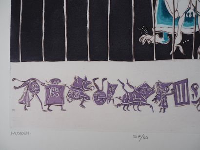 Mordecaï MOREH (né en 1937)
Comedia dell'Arte
Gravure...