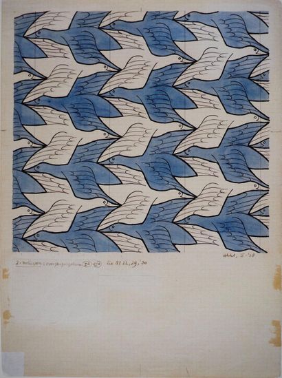 M.C. ESCHER (1898-1972)
Flight of birds,...