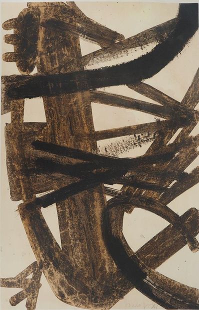 Pierre SOULAGES (1919-2022) 
Brou de Noix...