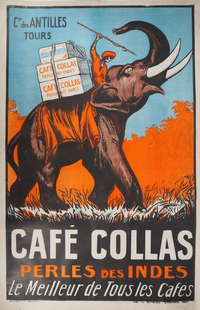 ANONYMOUS (20th century)
Café Collas, Perles...