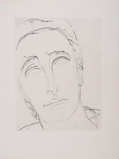 Henry DE WAROQUIER (1881-1970)
Dreaming Portrait,...