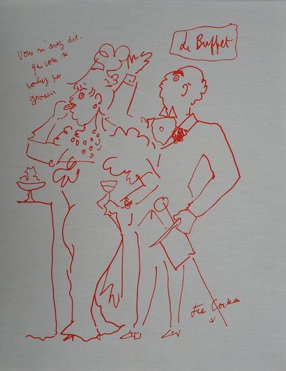 Jean COCTEAU (1889-1963)
Le Buffet Gourmand,...