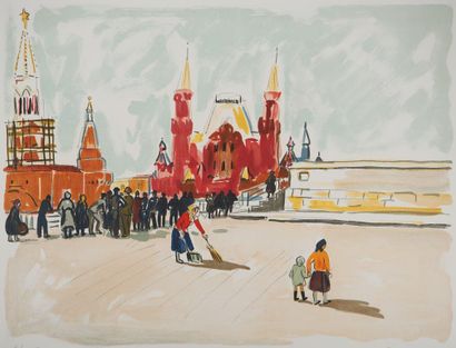 Yves BRAYER (1907-1990)
Red Square, Moscow
Original...