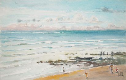René LEVERD (1872-1938)
Bathing under the...