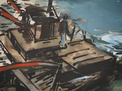 Maurice DE VLAMINCK(1876-1958)
Berges, 1951
Etching...