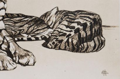 Mathurin MEHEUT (1882 - 1958)
Le Tigre, 1911
Lithographie...