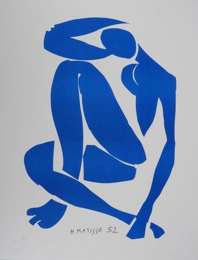 D'après Henri Matisse (1869-1954)
Nu bleu...