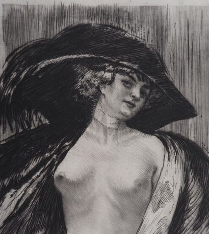 Alméry LOBEL-RICHE (1880-1950)
Nude woman,...