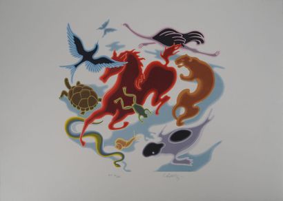 Victor VASARELY (1906-1997)
Study of movement,...