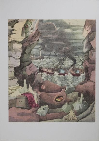 Max ERNST (1891-1976)
Storm at sea, 1971
Photolithograph...