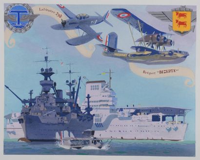 Albert BRENET (1903-2005)
Aircraft carrier...