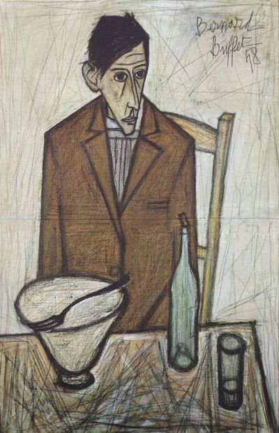 Bernard BUFFET (1928-1999)
The Seated Drinker,...