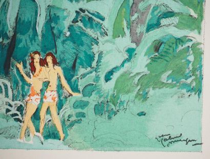 Jean-Gabriel DOMERGUE (1889-1968)
Tahitiennes...
