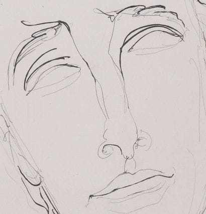 Henry DE WAROQUIER (1881-1970)
Dreaming Portrait,...