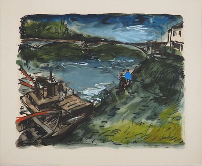 Maurice DE VLAMINCK(1876-1958)
Berges, 1951
Etching...