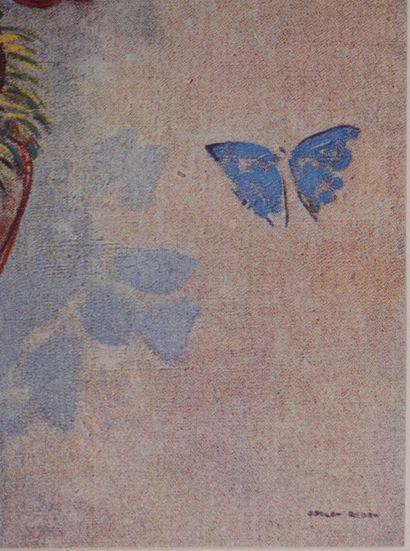 Odilon REDON (1840-1916)
Flowers and butterfly
Heliogravure
Signed...