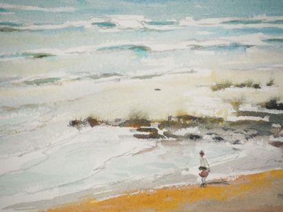 René LEVERD (1872-1938)
Bathing under the...