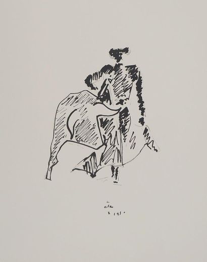 Jean COCTEAU (1889-1963)
Le face à face,...
