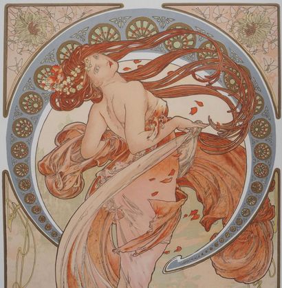 Alphonse MUCHA (1860-1939)
Les Arts, la danse
Lithographie...