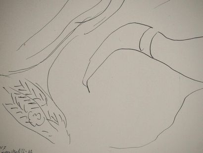 D'après Henri MATISSE (1869-1954)
Pause lascive,...
