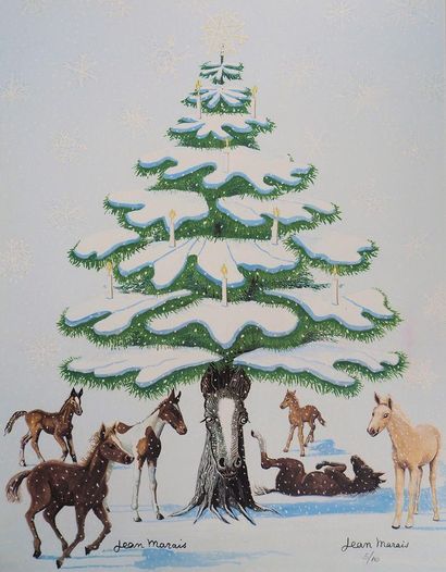 Jean MARAIS (1913-1998)
Snow-covered Christmas...