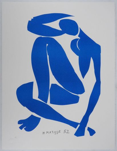 D'après Henri Matisse (1869-1954)
Nu bleu...