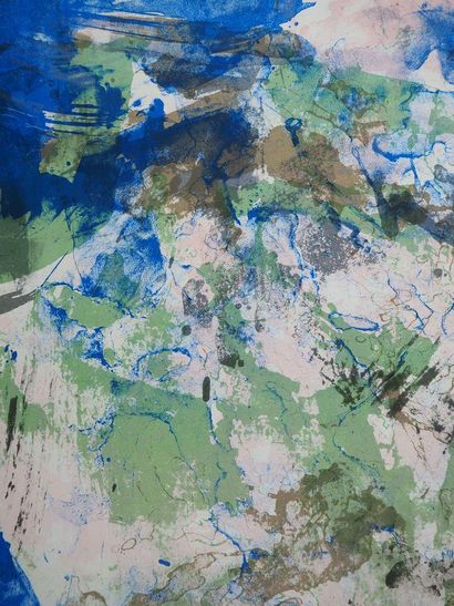 ZAO Wou-Ki (1920-2013)
Composition bleue,...