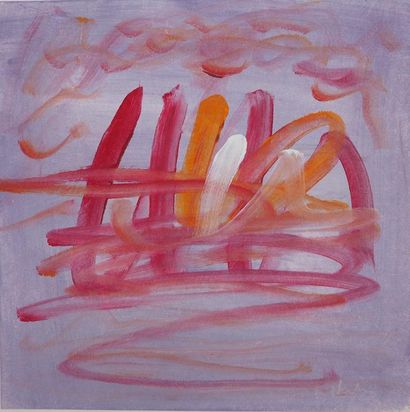 Ervin NEUHAUS (1928-2012)
Ondes colorées
Gouache...